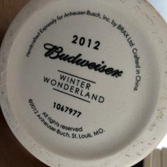 2012 BUDWEISER HOLIDAY STEIN WINTER WONDERLAND - Picture 3 of 6